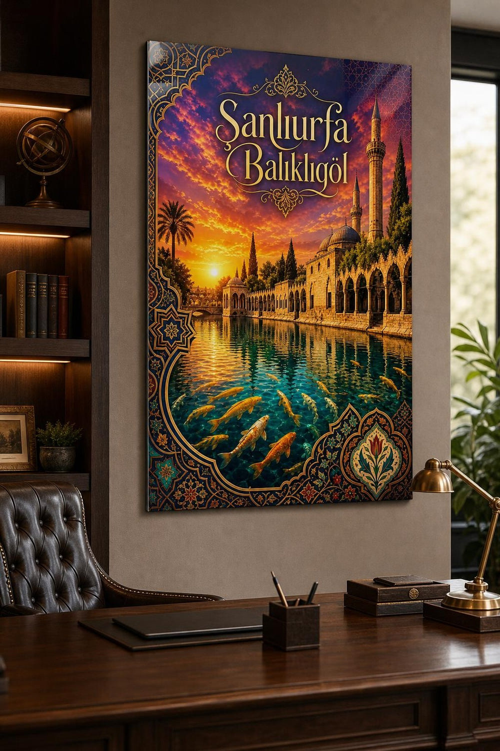 Şanlıurfa Balıklıgöl Baskılı Cam Tablo – UV Baskı Dekoratif Duvar Tablosu