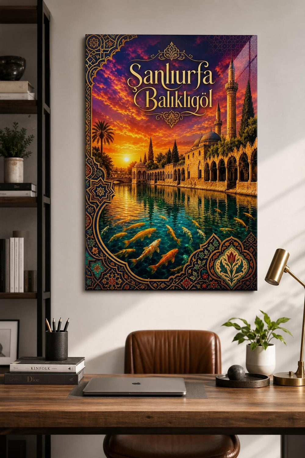 Şanlıurfa Balıklıgöl Baskılı Cam Tablo – UV Baskı Dekoratif Duvar Tablosu